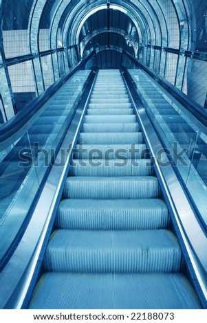 escalator  in office building