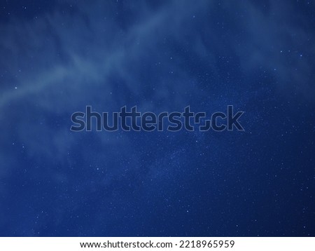 The dark night sky view with the milky way as the background