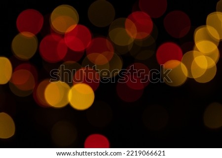 Abstract colorful cristmas light.  Bokeh backrground whith de focused lights and copy space.
