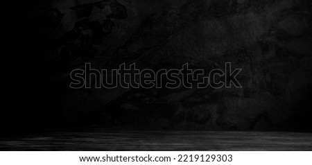 Empty Wall Gray Dark Black Room,Cement Studio Background,Counter Blank Concrete Floor Material Backdrop,Mock Up Photography Display Structure Bar Indoor,Interiors Stone Free Space for presentation.