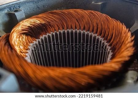 Procedure for replacing the motor windings Royalty-Free Stock Photo #2219159481
