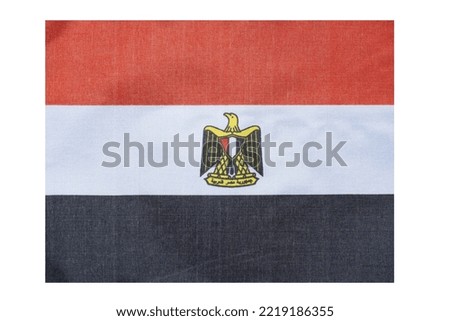 National flag of the country of Egypt, isolate.