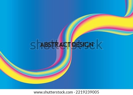 Abstract colorful motion design. Modern banner fluid wave