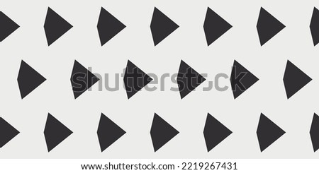 Pattern of black figures of the same. Vector simple from black shapes.