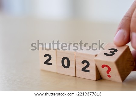 Opportunity and risk management in 2023, business concept. Managing in VUCA; volatility, uncertainty, complexity and ambiguity. Business transformation, adaptation and changing concept. Royalty-Free Stock Photo #2219377813