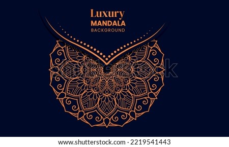 Creative and modern colorful luxury mandala  design for tattoo background. 
