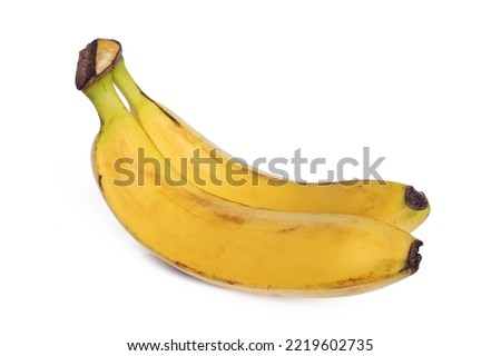 bananas isolated on white background with clipping path and full depth of field.