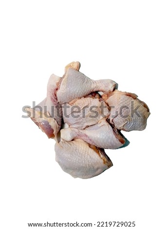 chicken thigh isolated on white background