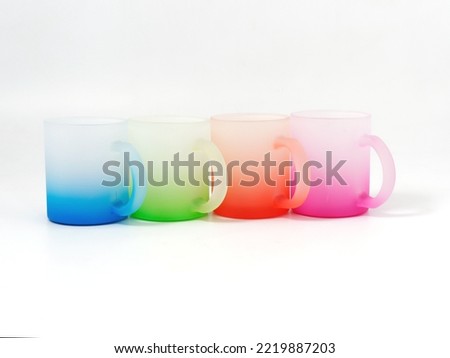 Souvenir products for thermal transfer of images. Cups mother of pearl. reflective 2022