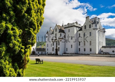 Castle of Blair Atholl in summer  Royalty-Free Stock Photo #2219915937