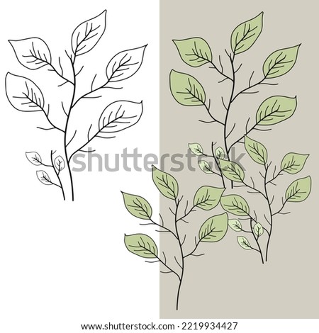 vector set of leaves icon, editable vector file for all your graphic needs