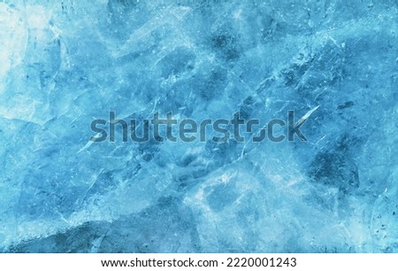grunge textured ice blue frozen rink winter background