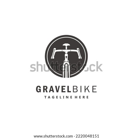 Gravel bike cyclocross bicycle logo design vector icon inspiration	 Royalty-Free Stock Photo #2220048151