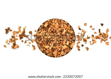 organic dried apple chips on white background high res stock images. dehydrated apple pieces. coarse cuts 