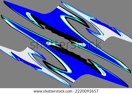 racing background vector design with a unique pattern and a combination of bright colors such as dark blue, light blue and white