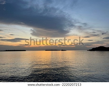 view sea sun sky island kohsrichang 