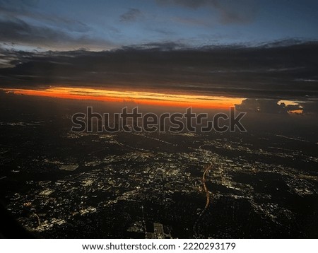 Morning sunrise over Cincinnati, Ohio