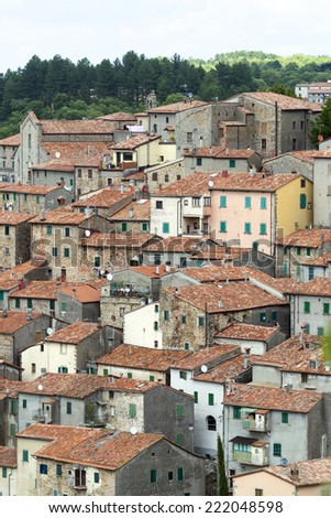 Arcidosso (Grosseto, Tuscany, Italy): panoramic view of the medieval city in the Monte Amiata region