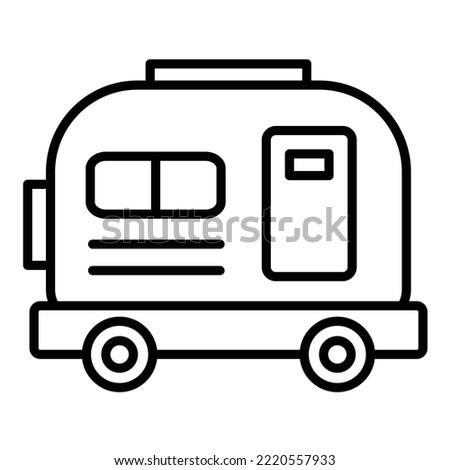 House on Wheels icon vector image. Can also be used for web apps, mobile apps and print media.