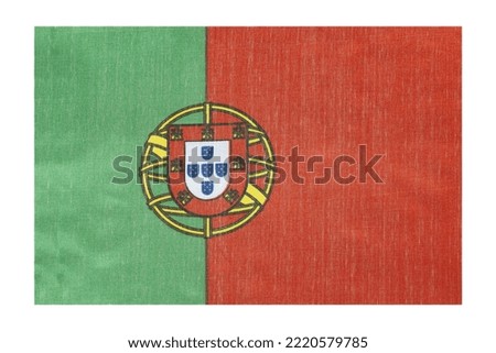 National flag of the country of Portugal, isolate.