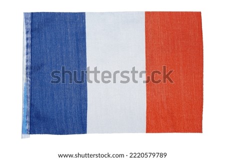 National flag of the country France, isolate.