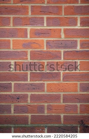 Picture English red brick wall.