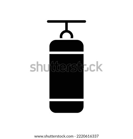 Punching bag icon vector design template