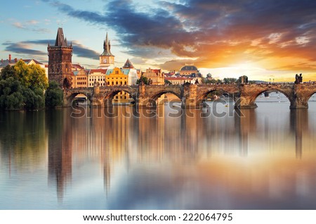 Prague - Charles bridge, Czech Republic Royalty-Free Stock Photo #222064795