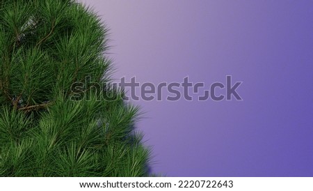 christmas tree on blue gradient background card template ready holidays