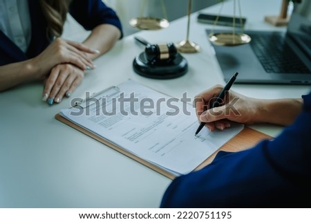 Signing of important documents in conducting business according to regulatory requirements Royalty-Free Stock Photo #2220751195