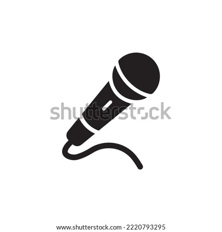 microphone Icon Vector Illustration Logo Template
