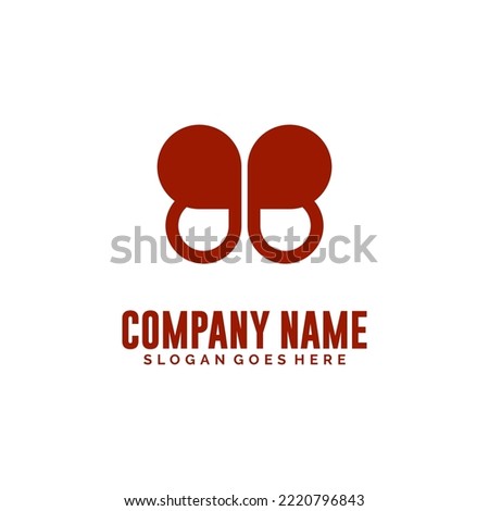 Modern initial BB logo letter simple and creative design concept