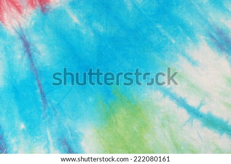 abstract tie dyed fabric background. 