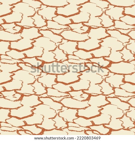 Dry Ground Scales Vector Seamless Pattern 