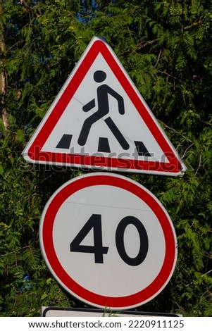 Traffic Road Signs, highways signs and traffic warning signs.