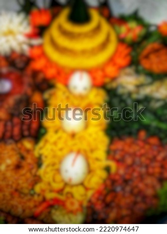 photo blur effect with Javanese custom for certain event traditions