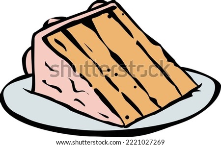 Food cartoon colors colorful red pink black white light brown blue cakes snacks hangry restaurant caffe eating people kids children illustration vector meal drawing sweet salt delicious slice fresh 