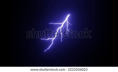 lightning effects and lighting thunderstorm and lightning electricity 3D illustration Royalty-Free Stock Photo #2221036023