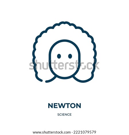 Newton icon. Linear vector illustration from science collection. Outline newton icon vector. Thin line symbol for use on web and mobile apps, logo, print media.