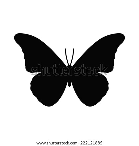 Silhouette of a butterfly