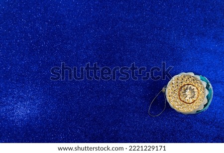 card, flyer, banner for the new year and christmas on a blue background