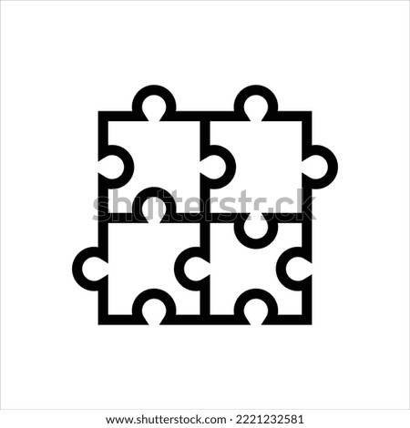 Game puzzle vector icon symbol design