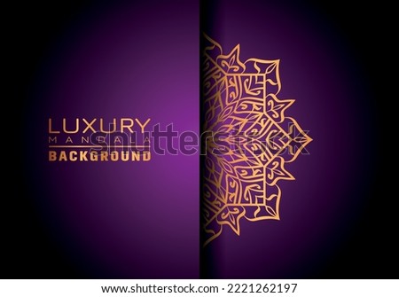 This is Luxury ornamental mandala background, arabesque style