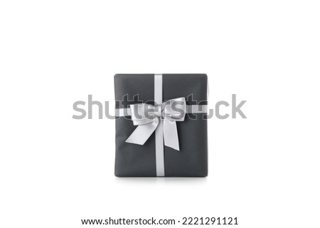 Concept of beautiful Christmas present, gift box, isolated on white background