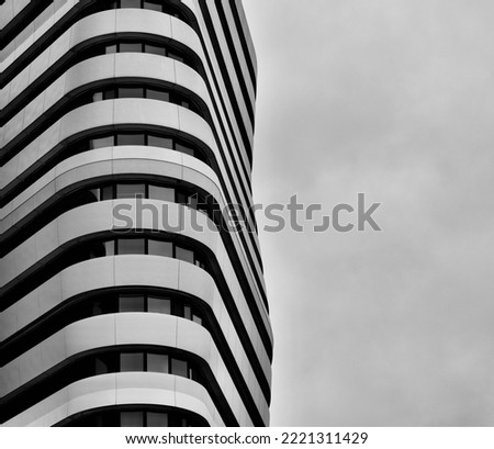 Black and White Geometry Building in London