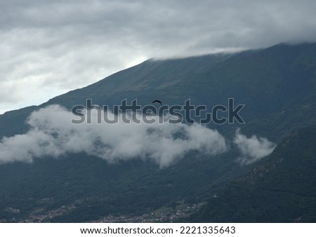 Hight mountain in the Lake of Como