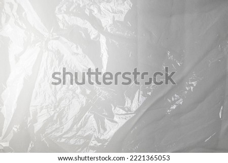 transparent cellophane bag close-up background texture of plastic. High quality photo