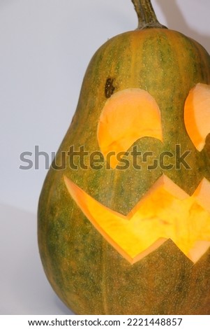 a picture of scary Halloween pumpkin