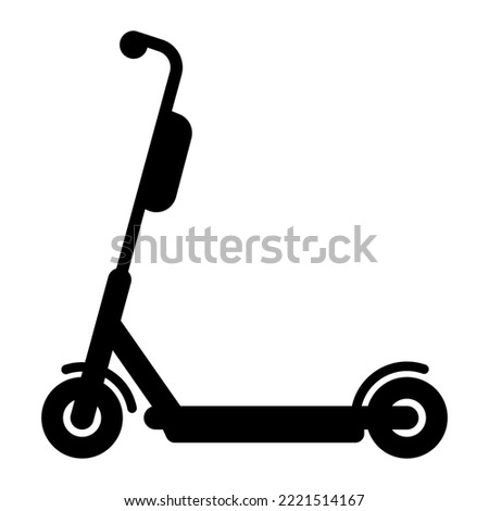 Modern Scooter style icon. Eco-friendly sustainable transport Vector illustration.
