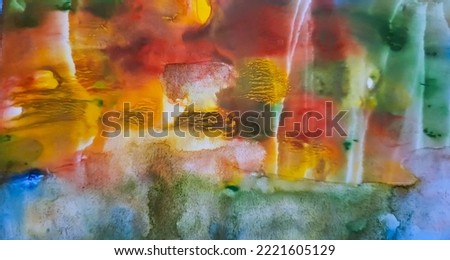 Watercolor splashes of paint ,background pictures,abstract art.